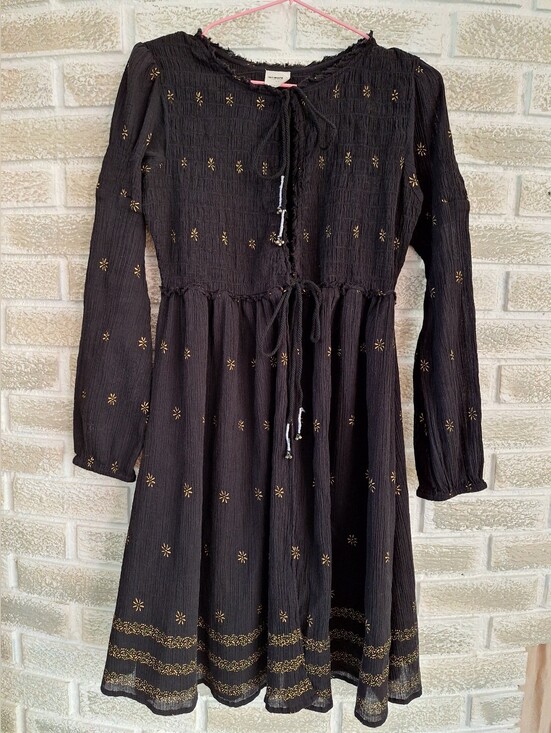 Free People Dresses & Skirts - Free People Black Dress - Witchy Cottagecore Whimsigoth Summer Festival Size S